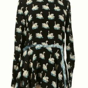 Stella McCartney 100% silk Swan blouse